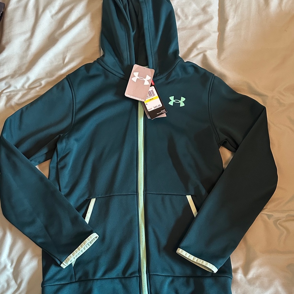 Under Armour Dark Teal Zip-Up Jacket